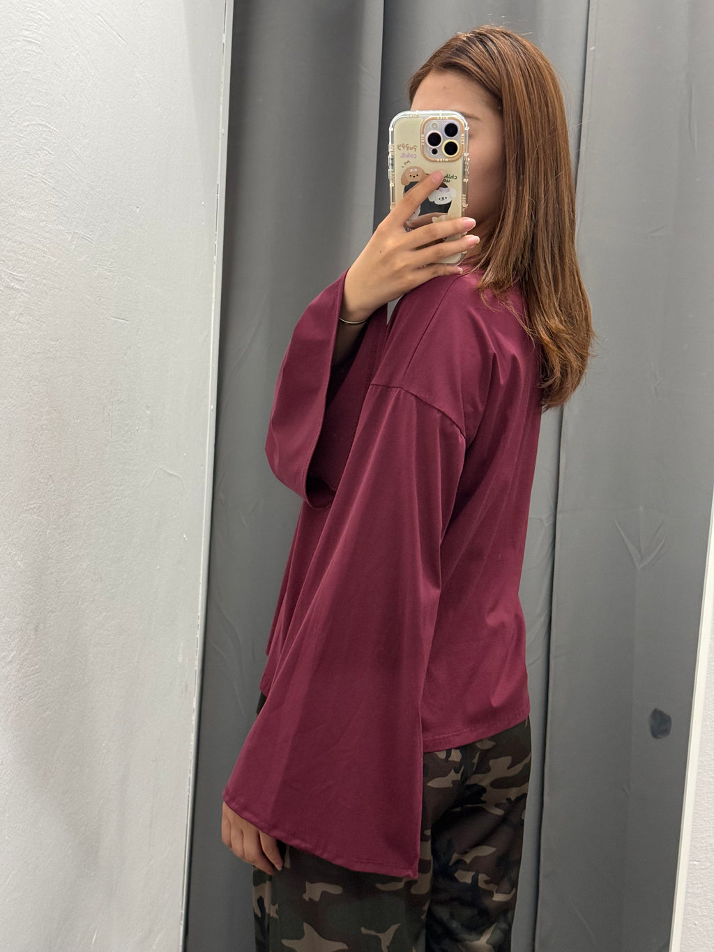 Maglietta 100% Cotone Over Fit Con Maniche Larghe FGD MODA