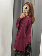 Maglietta 100% Cotone Over Fit Con Maniche Larghe FGD MODA