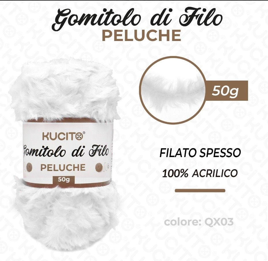 Gomitolo di filo PELUCHE 50g FGD MODA