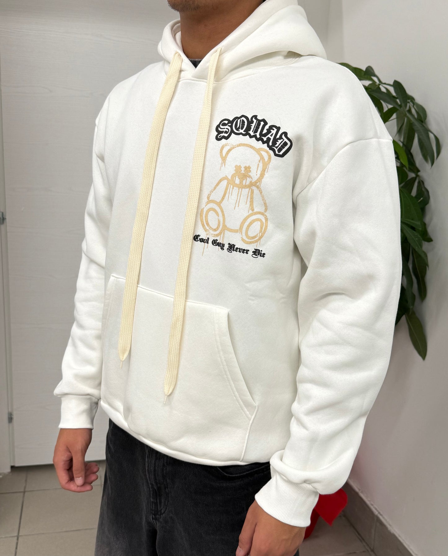 Felpa imbottita a fantasia con cappuccio FGD MODA