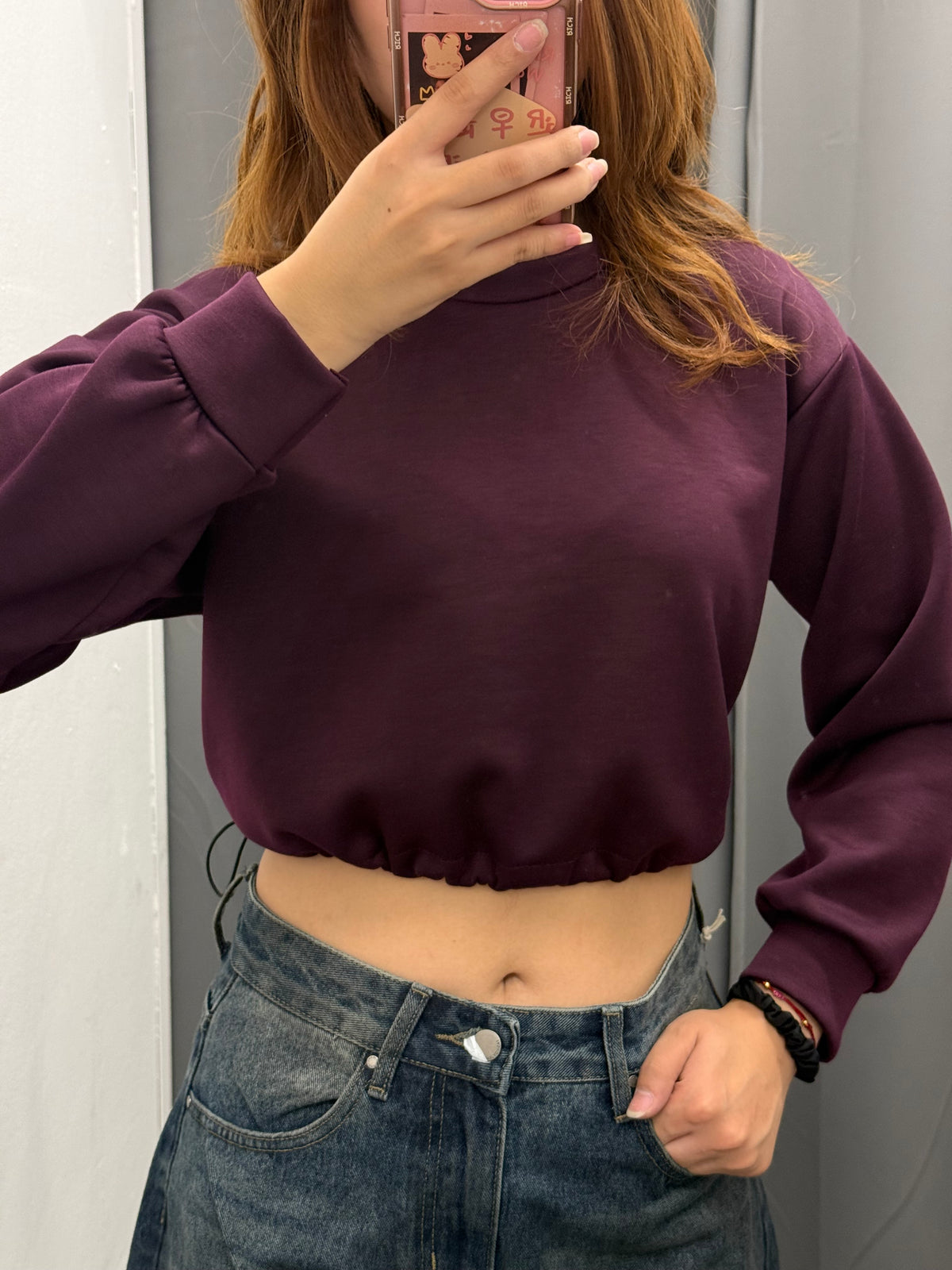 Felpa Crop Con Coulisse FGD MODA