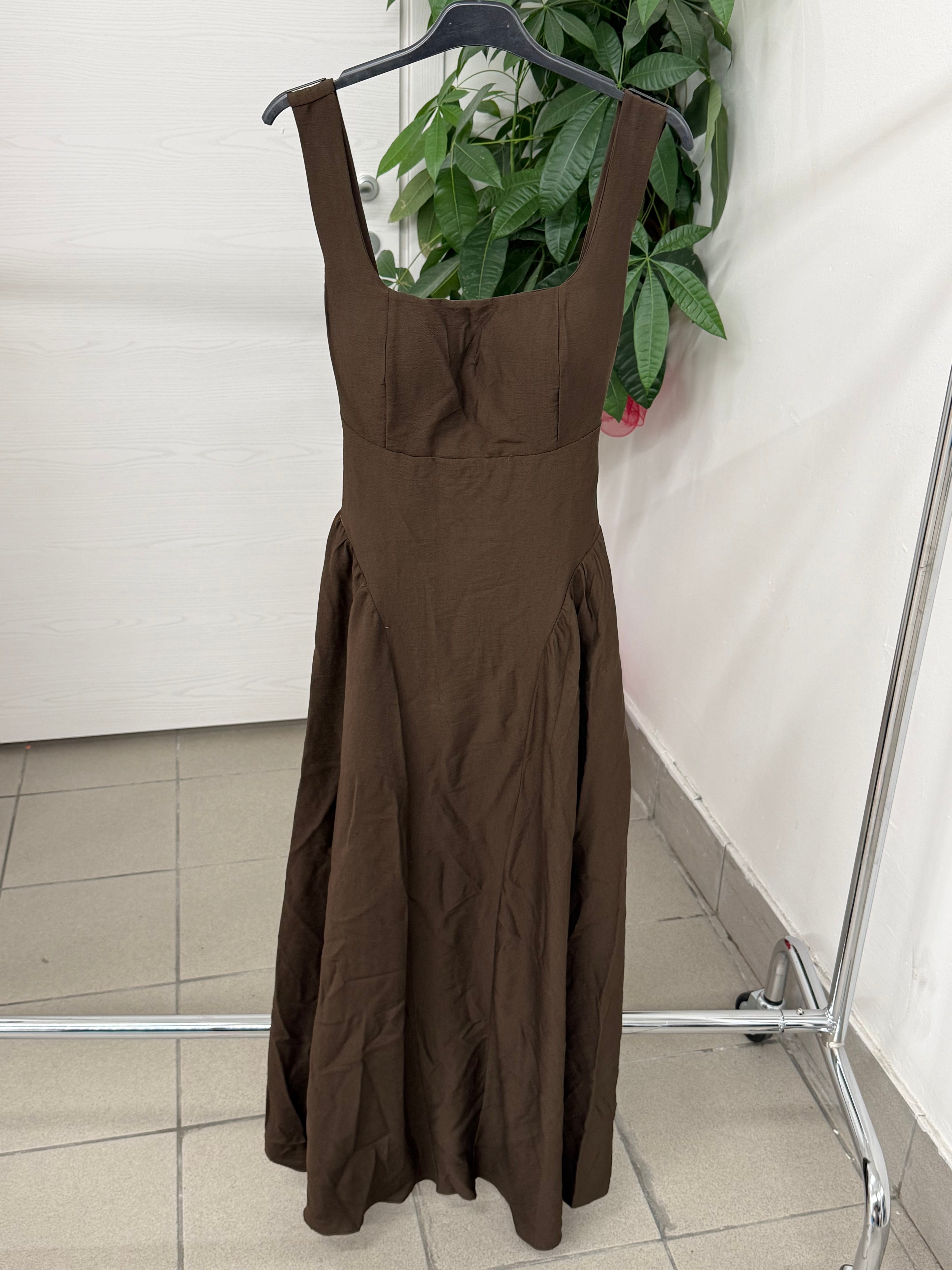 Abito Lungo in Viscosa con Fiocco sul Retro FGD MODA