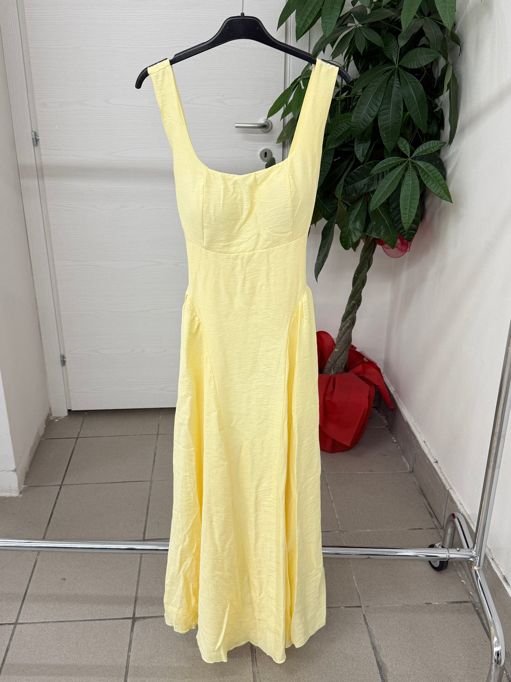 Abito Lungo in Viscosa con Fiocco sul Retro FGD MODA