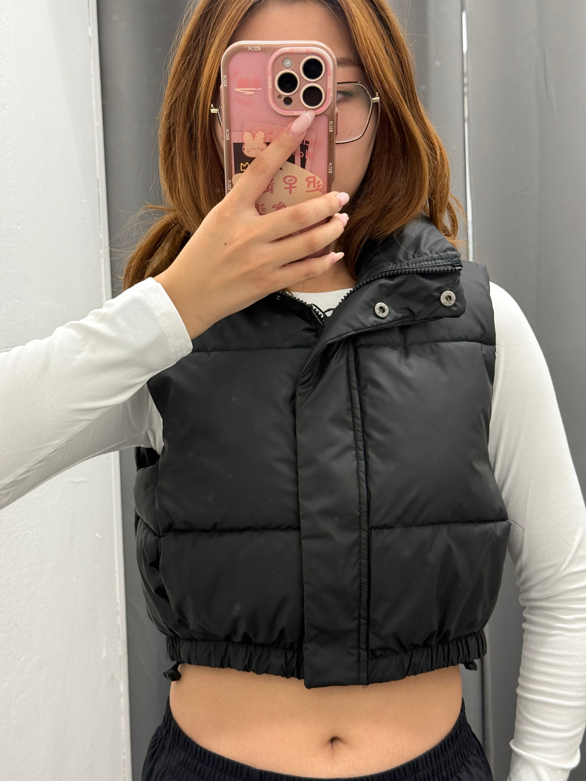 Gilet Quilted Crop FGD MODA