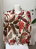 Blusa maniche 3/4 fiorata FGD MODA