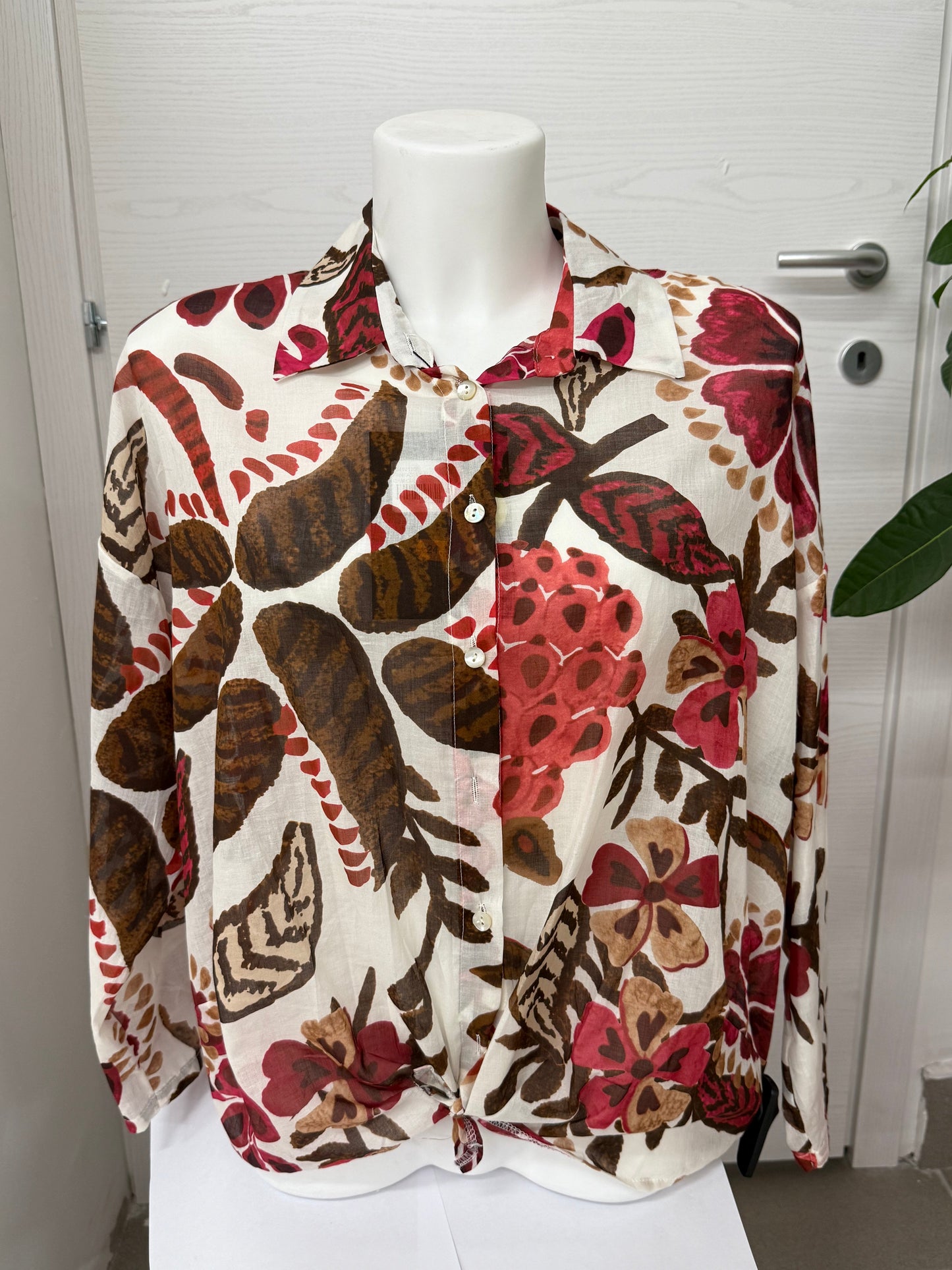 Blusa maniche 3/4 fiorata FGD MODA