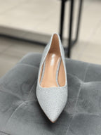 Décolleté brillantinati tacco 5cm