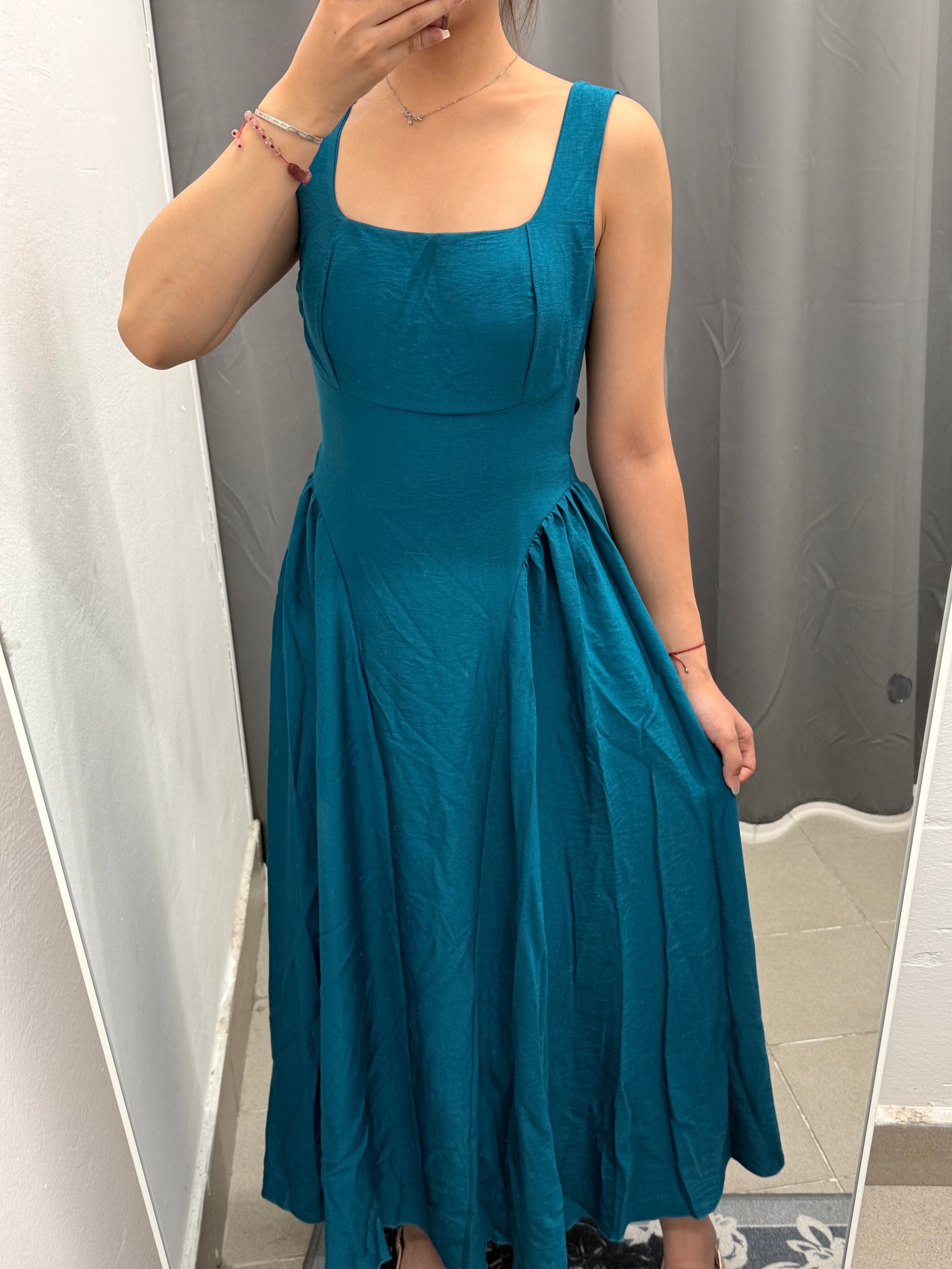 Abito Lungo in Viscosa con Fiocco sul Retro FGD MODA