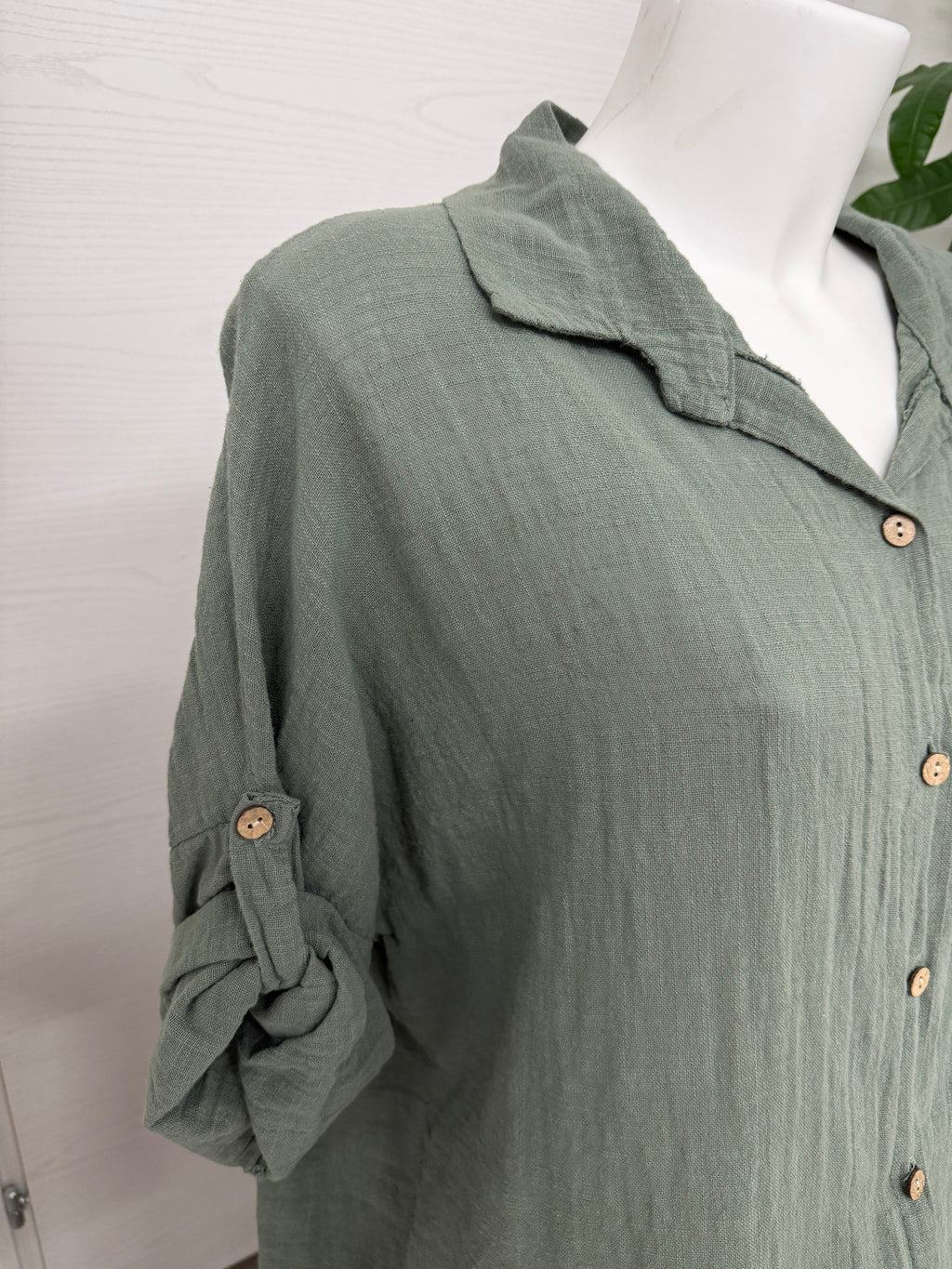 Blusa con bordo sangallo FGD MODA