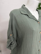 Blusa con bordo sangallo FGD MODA