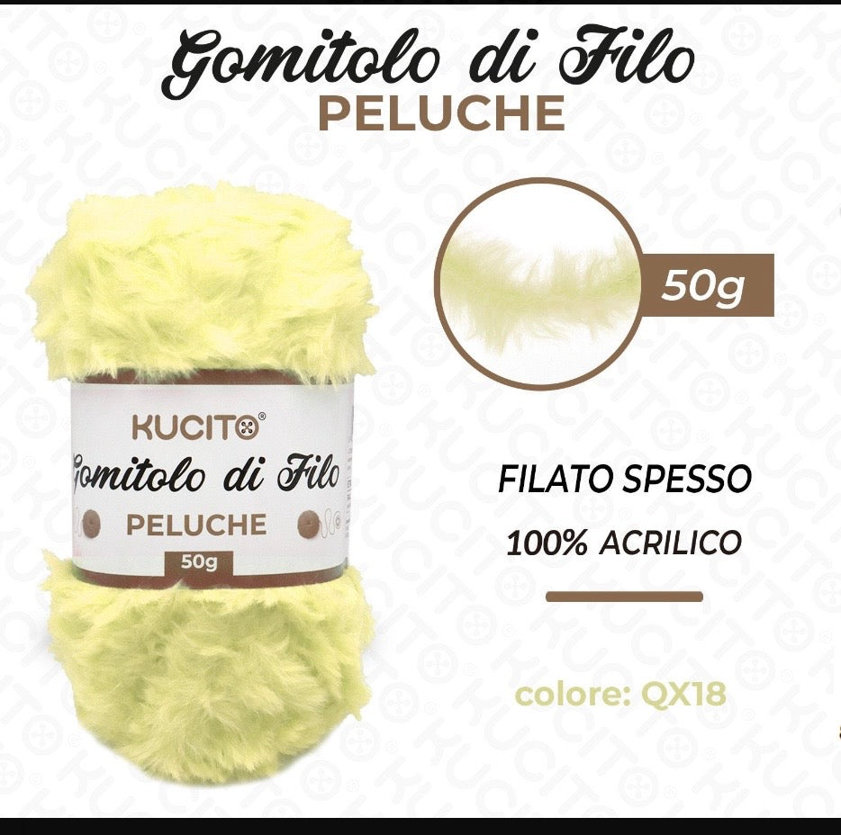 Gomitolo di filo PELUCHE 50g FGD MODA