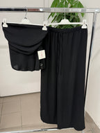 Set coordinato Top a fascia con arricciatura e Pantaloni a palazzo FGD MODA