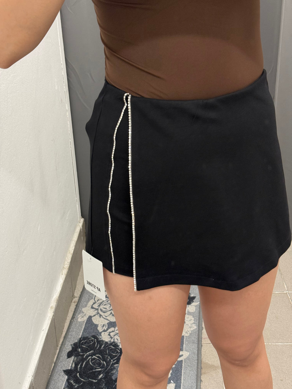 Gonna Skort Con Spacco Brillantinato FGD MODA