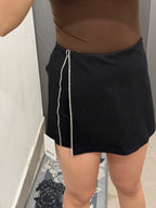 Gonna Skort Con Spacco Brillantinato FGD MODA