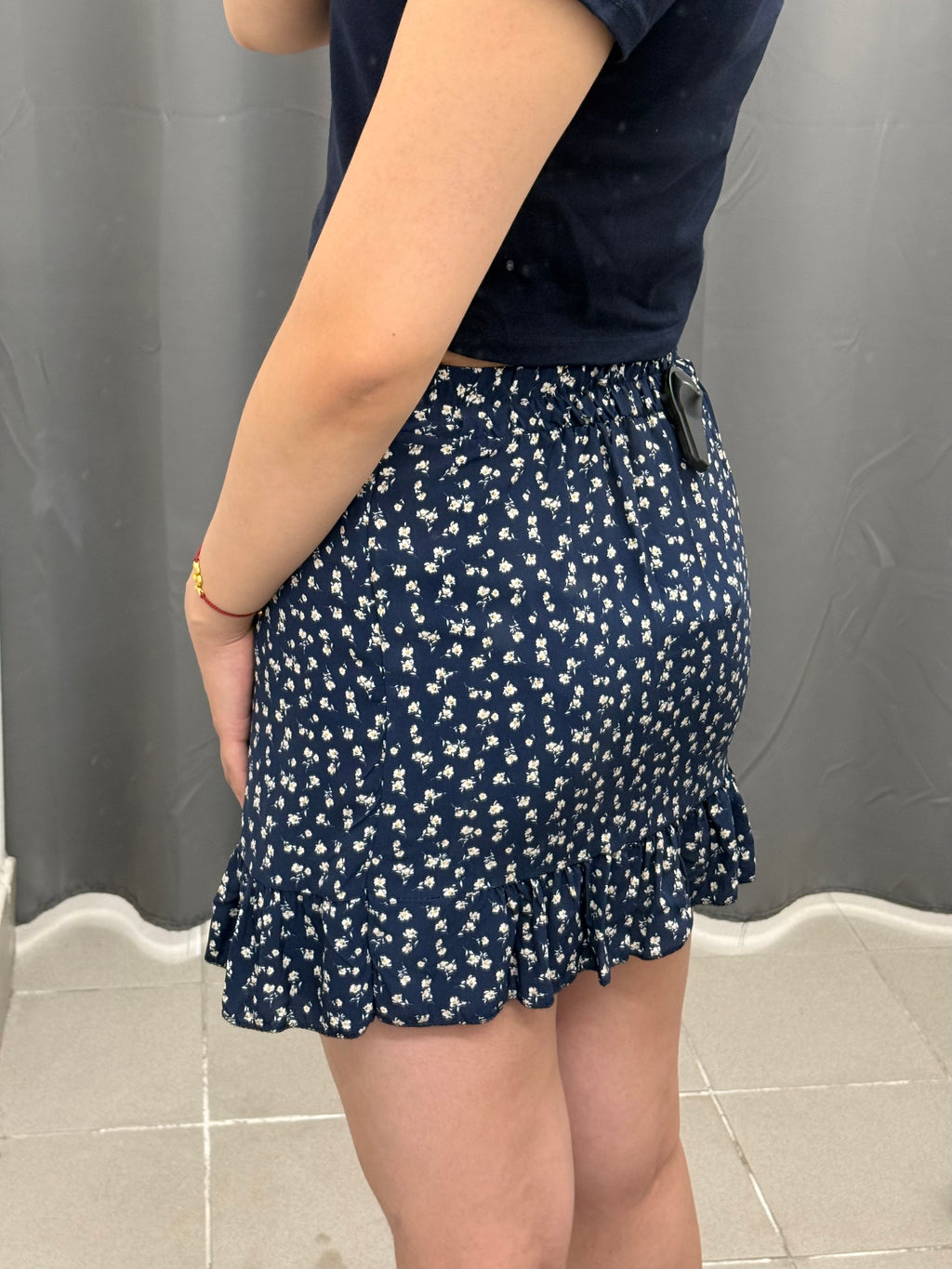 Gonna a Portafoglio 100% Viscosa con Stampe Fiorate FGD MODA