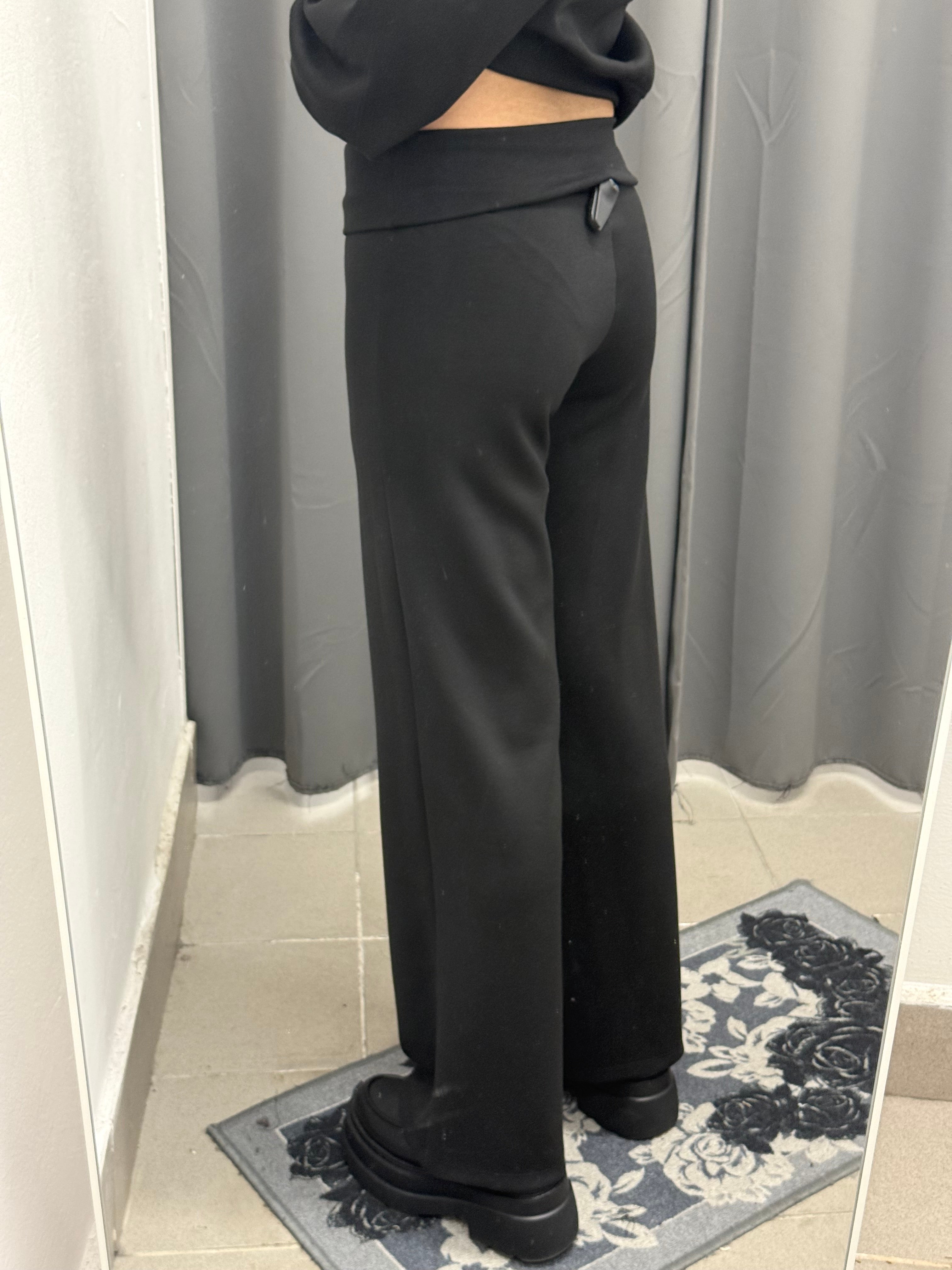 Pantaloni a palazzo con banda alta FGD MODA