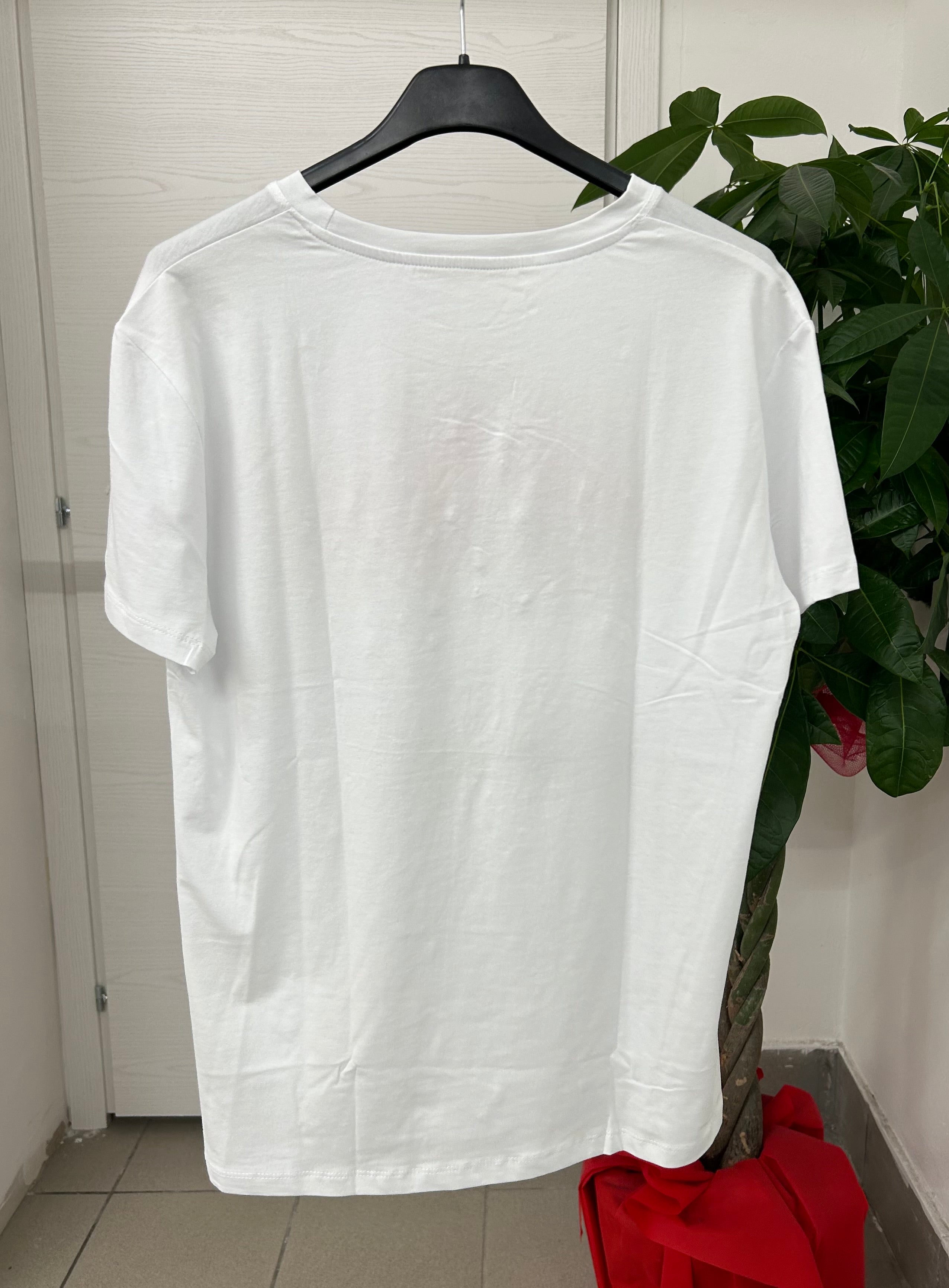T-shirt a fantasia con brillantini FGD MODA