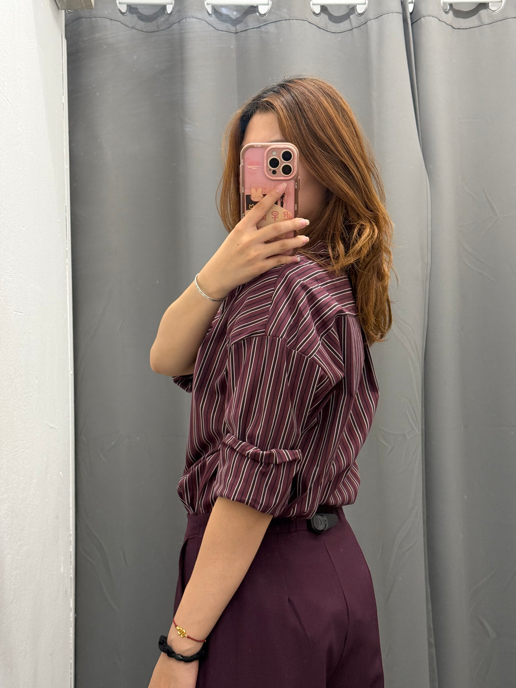 Camicia 100% Cotone Over Fit A Righe FGD MODA