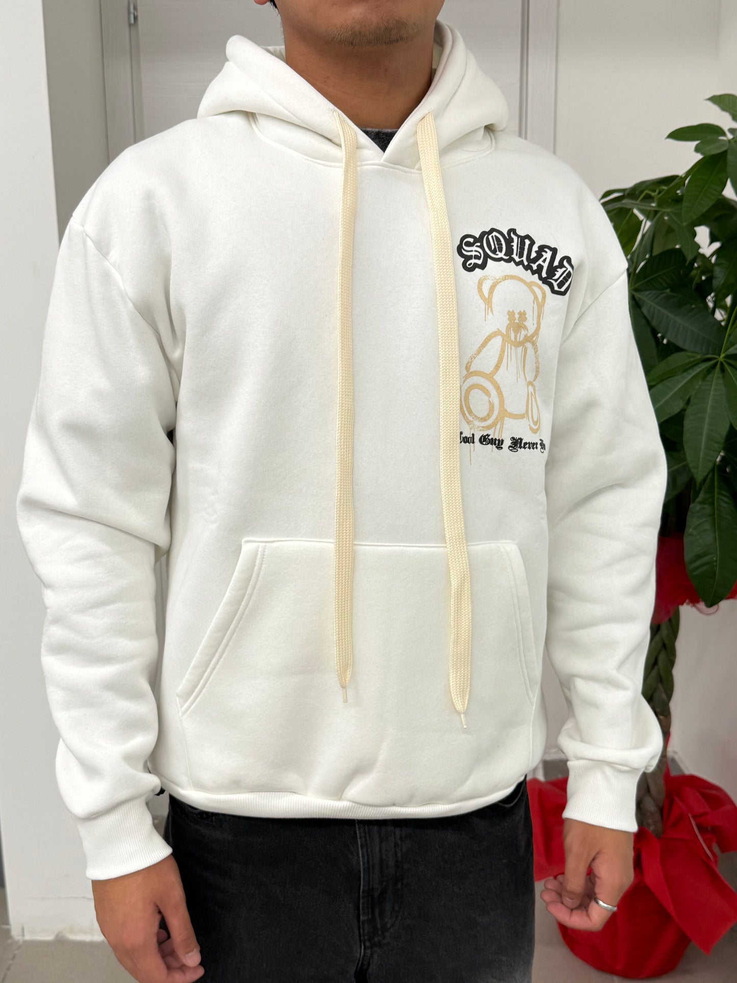 Felpa imbottita a fantasia con cappuccio FGD MODA