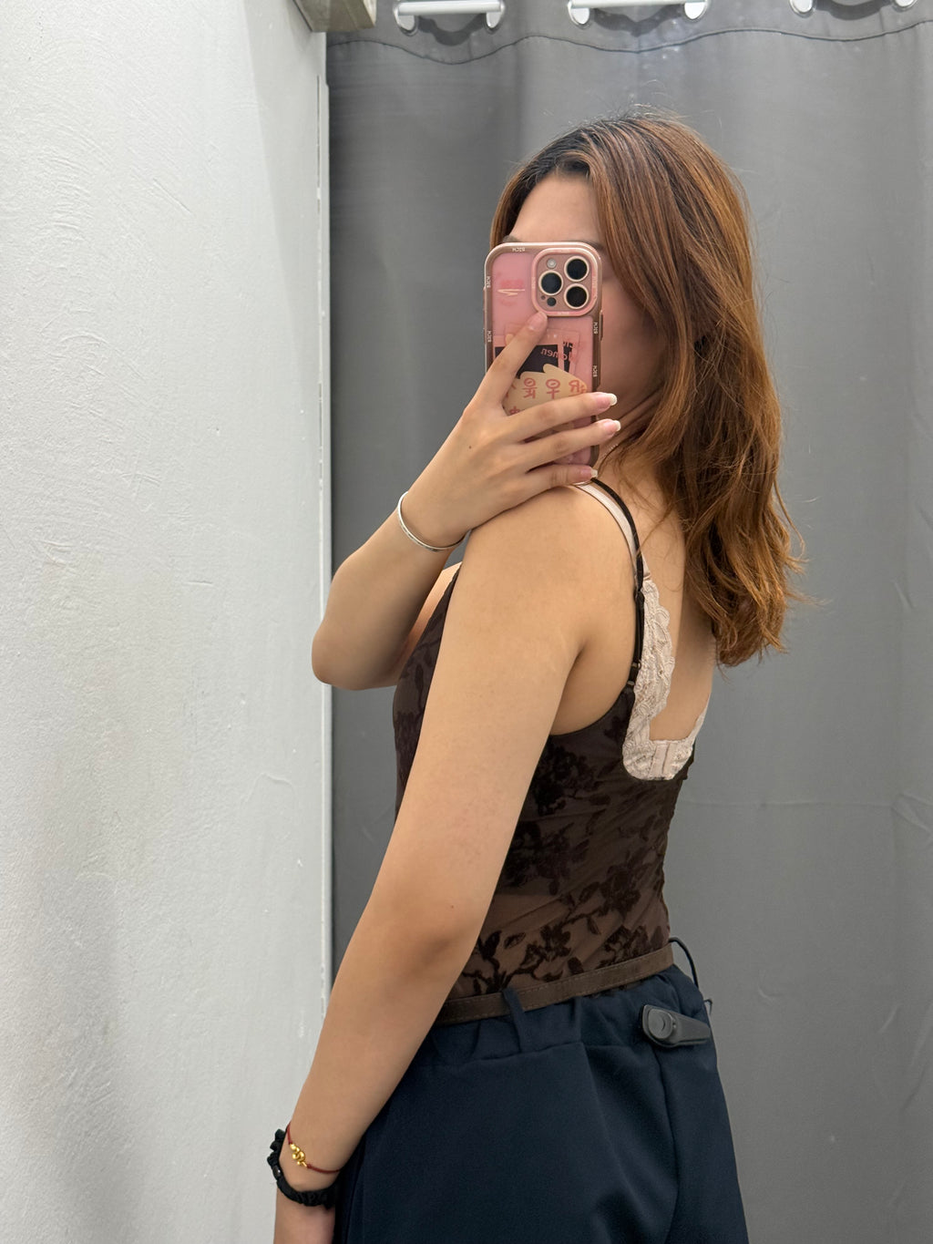 Body Semitrasparente Con Stampe Fiorate In Velluto Con Spalline Regolabili FGD MODA