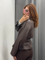 Trench Corto In Ecopelle Con Cinta FGD MODA
