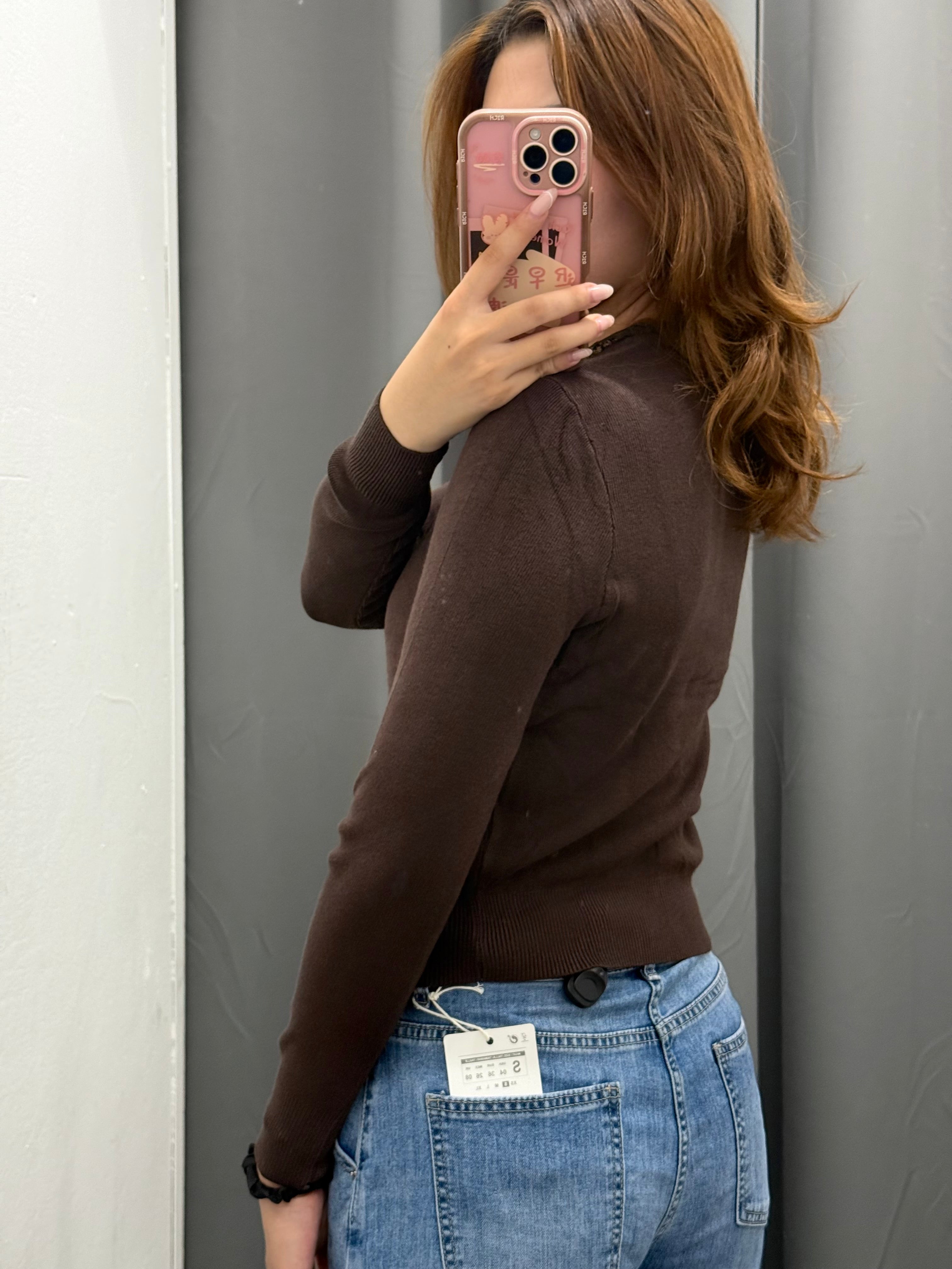 Cardigan Con Collo In Pizzo Con Bottoni FGD MODA