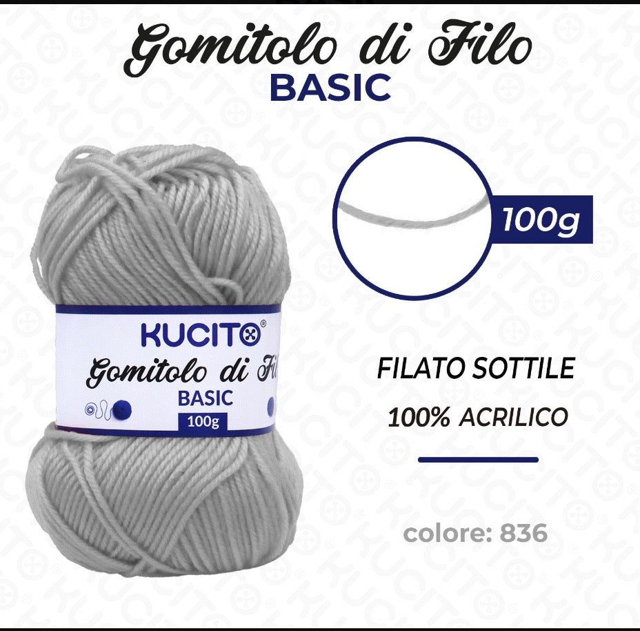 Gomitolo di filo BASIC 100g FGD MODA