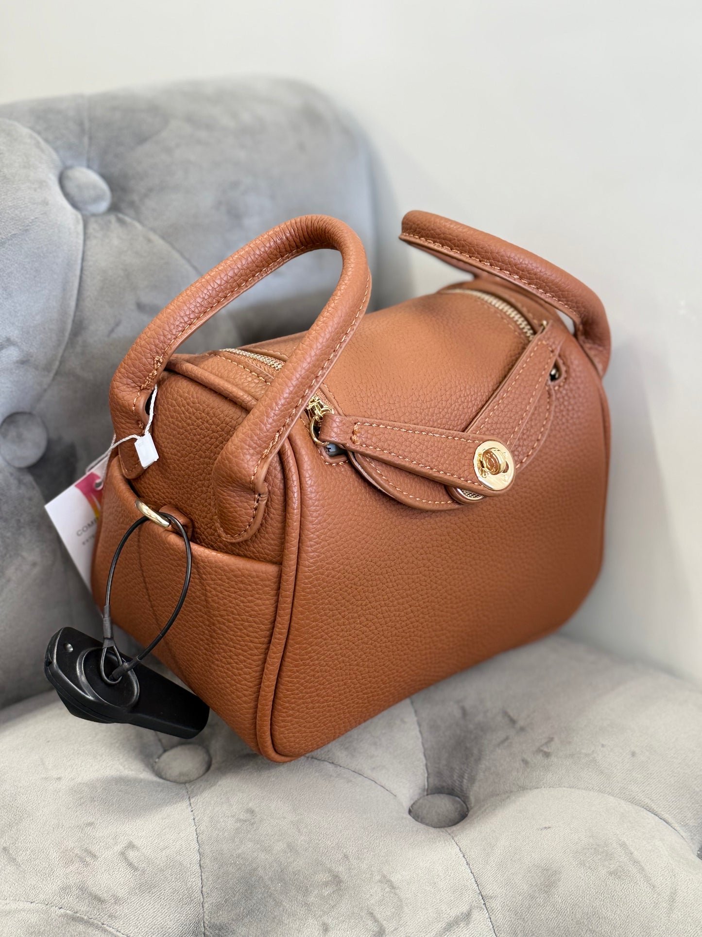 Borsa con manico laterale con tracolla