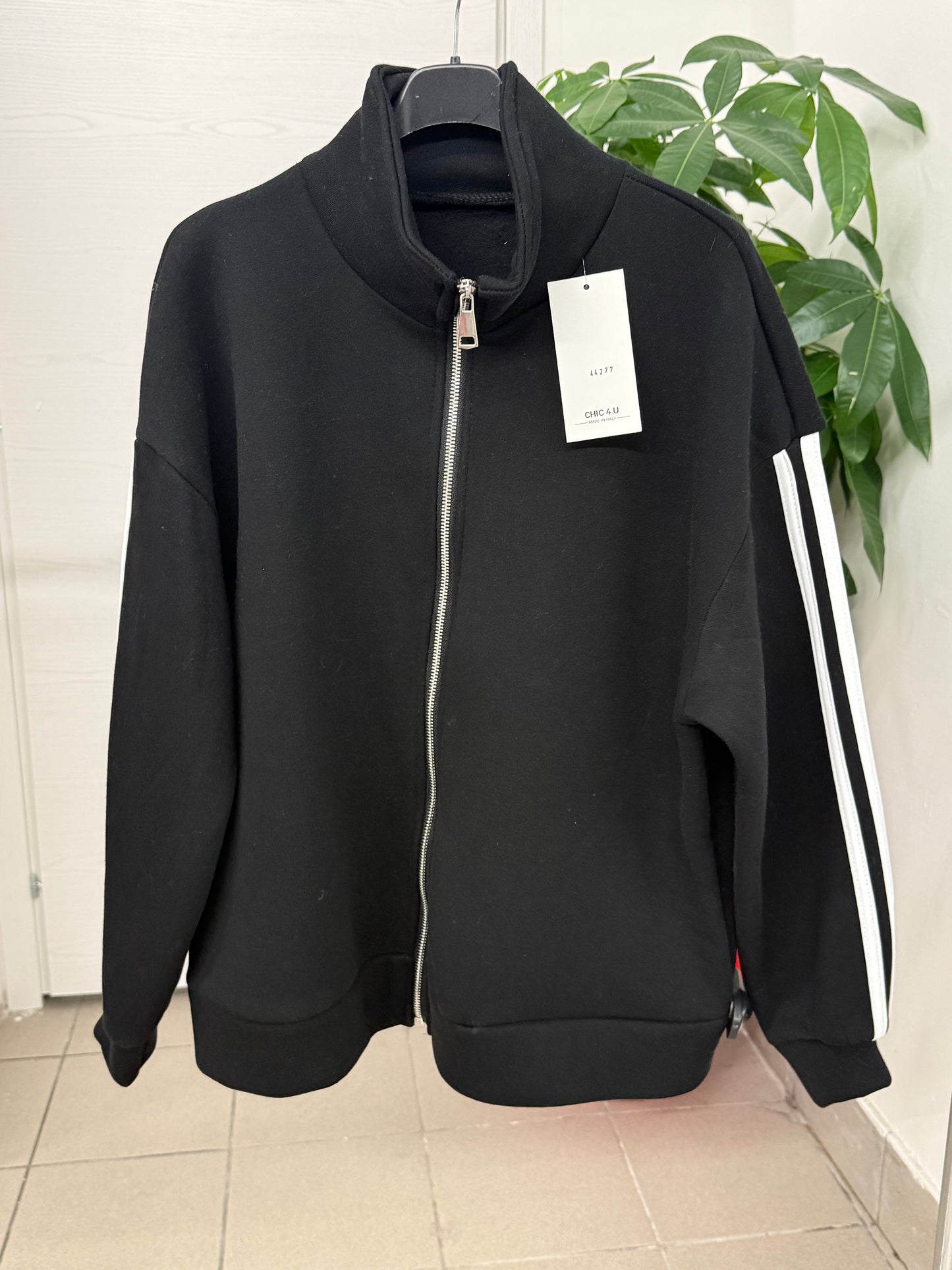 Giacca imbottita con strisce laterali con tasche FGD MODA