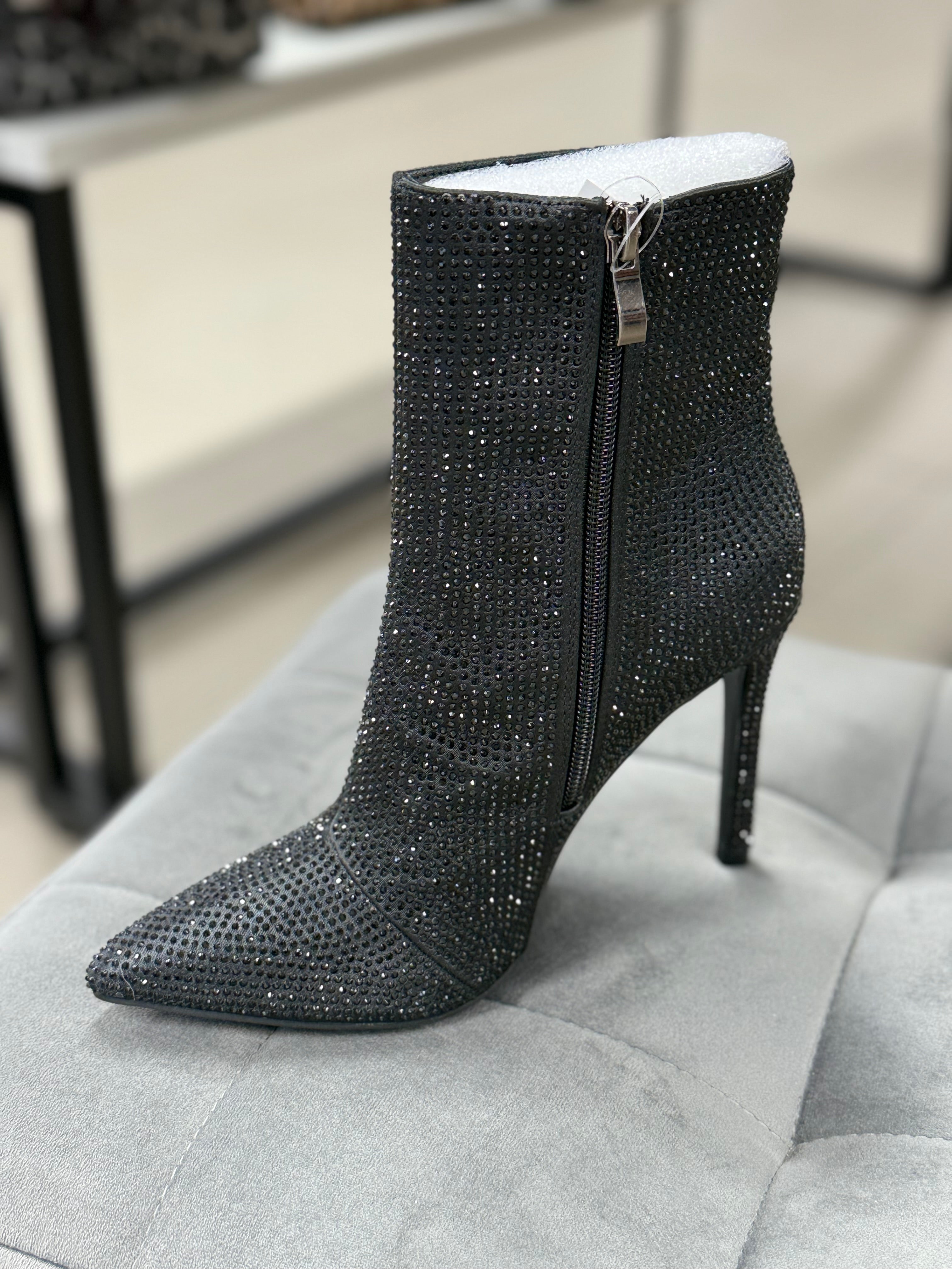 Stivaletti brillantinati tacco 10.5cm FGD MODA