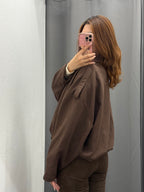 Giacca bomber in camoscio foderato all’interno FGD MODA
