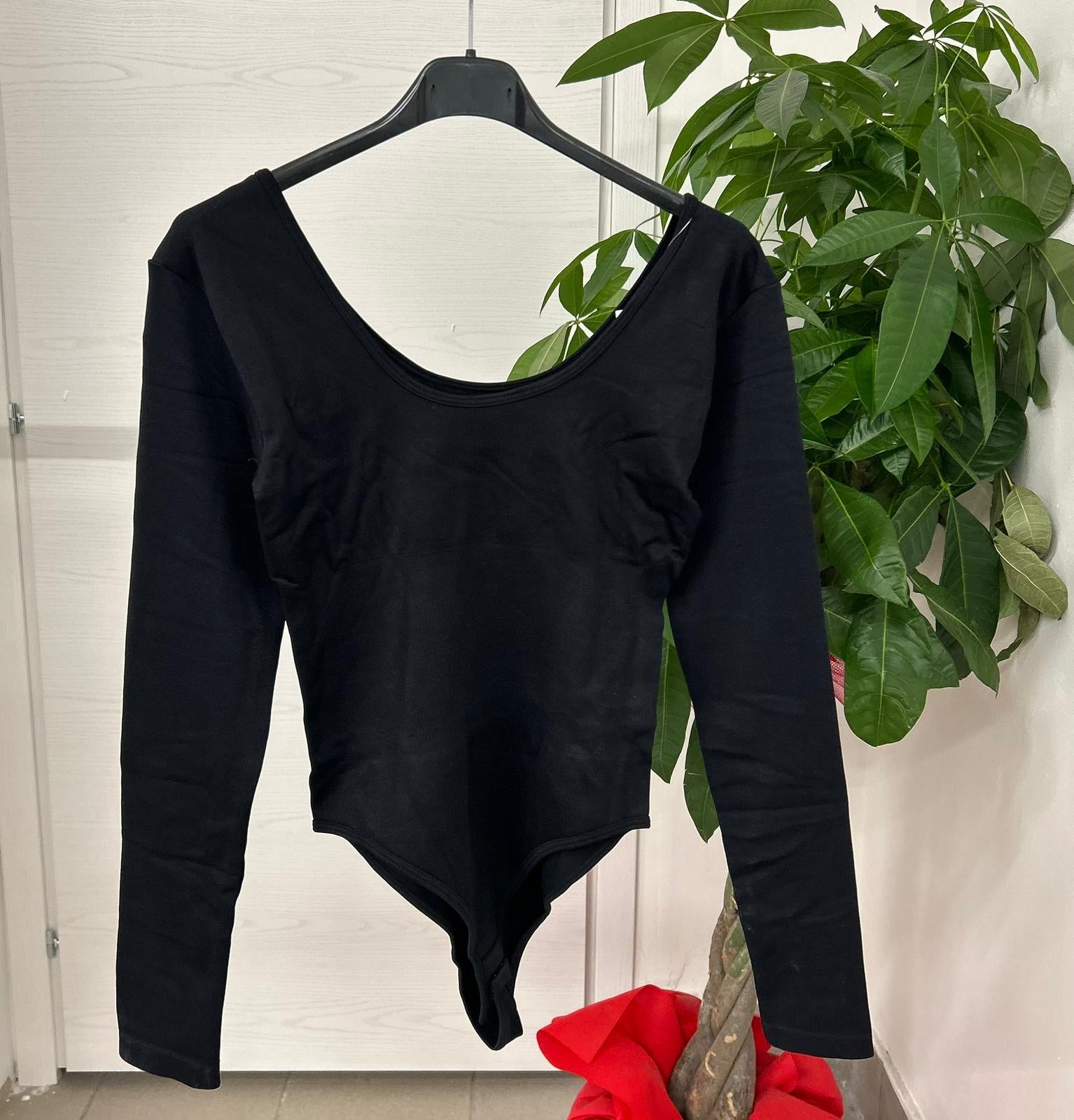 Body tinta unita con fascia FGD MODA