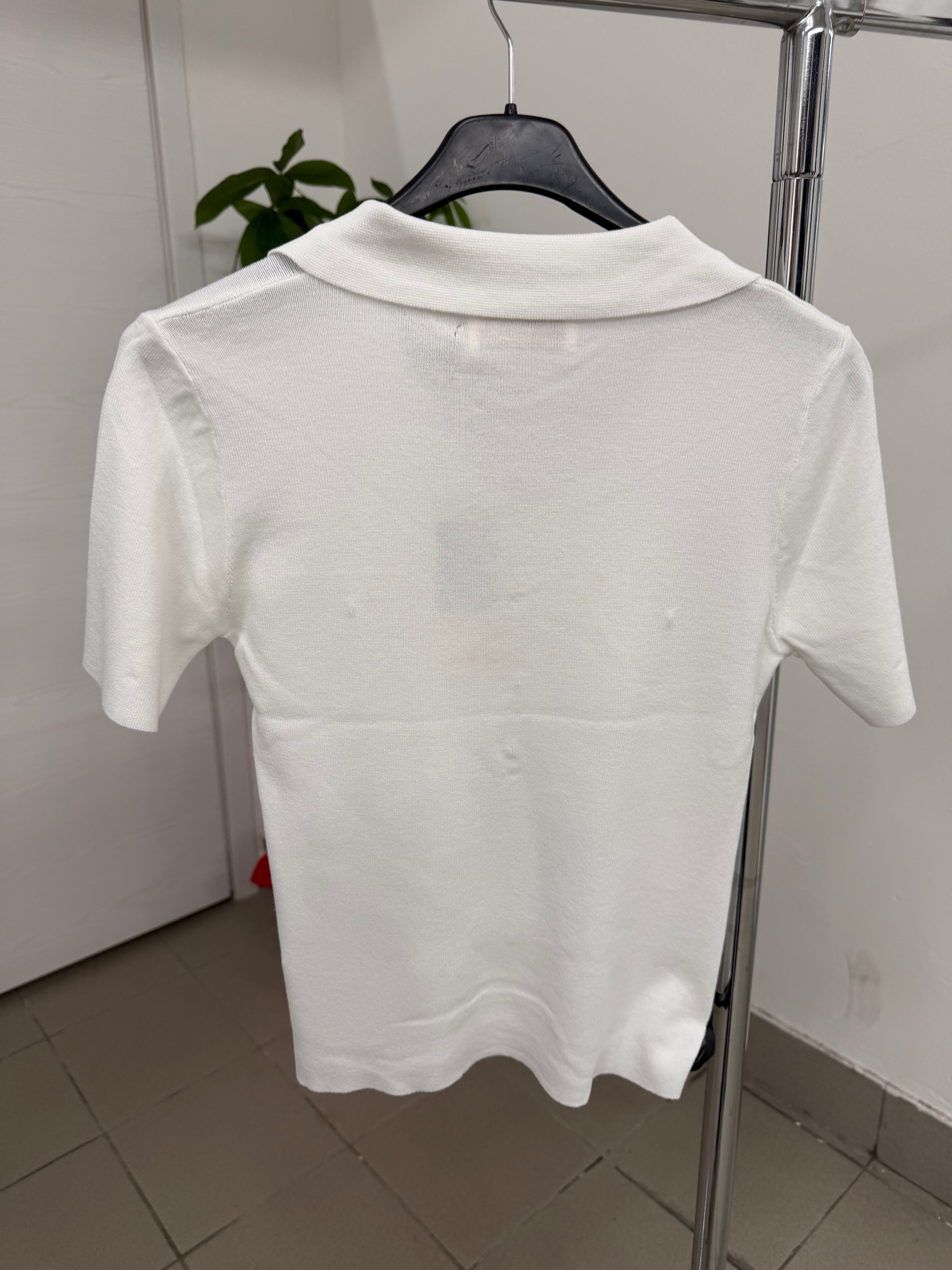 Polo di filo a manica corta con bottoni FGD MODA