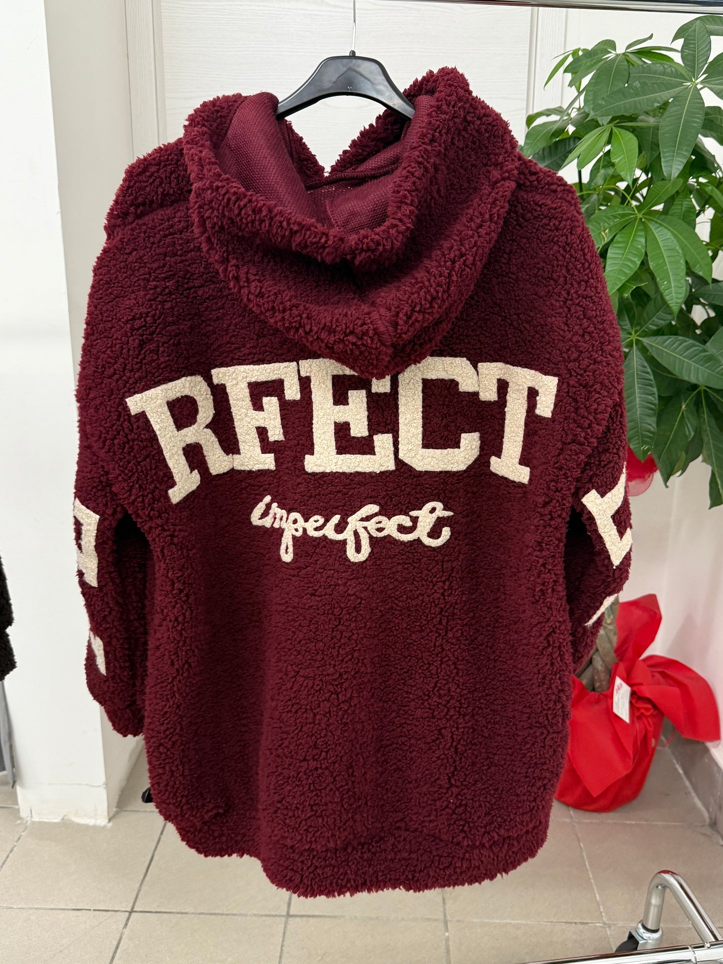 Felpa Teddy con cappuccio