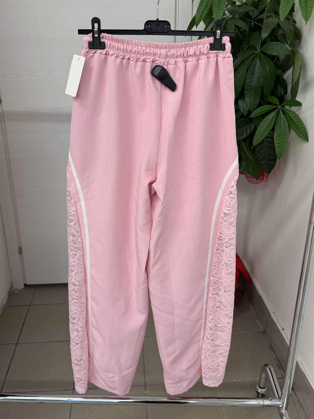 Pantaloni balloon con taglio in pizzo FGD MODA