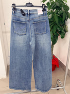 Jeans a palazzo con brillantini FGD MODA
