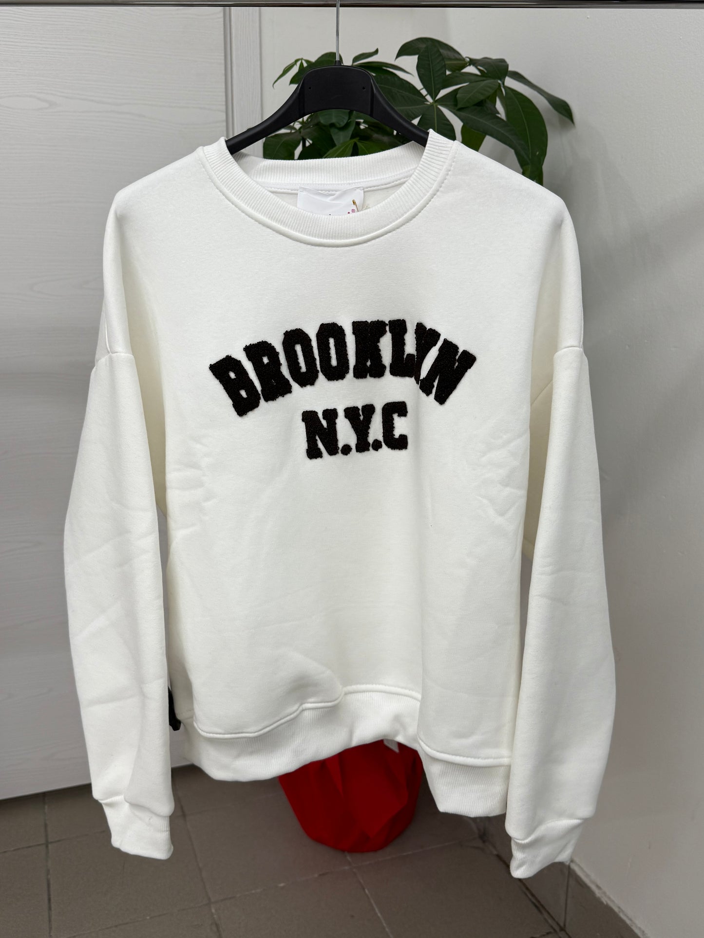 Felpa imbottita con scritta teddy FGD MODA