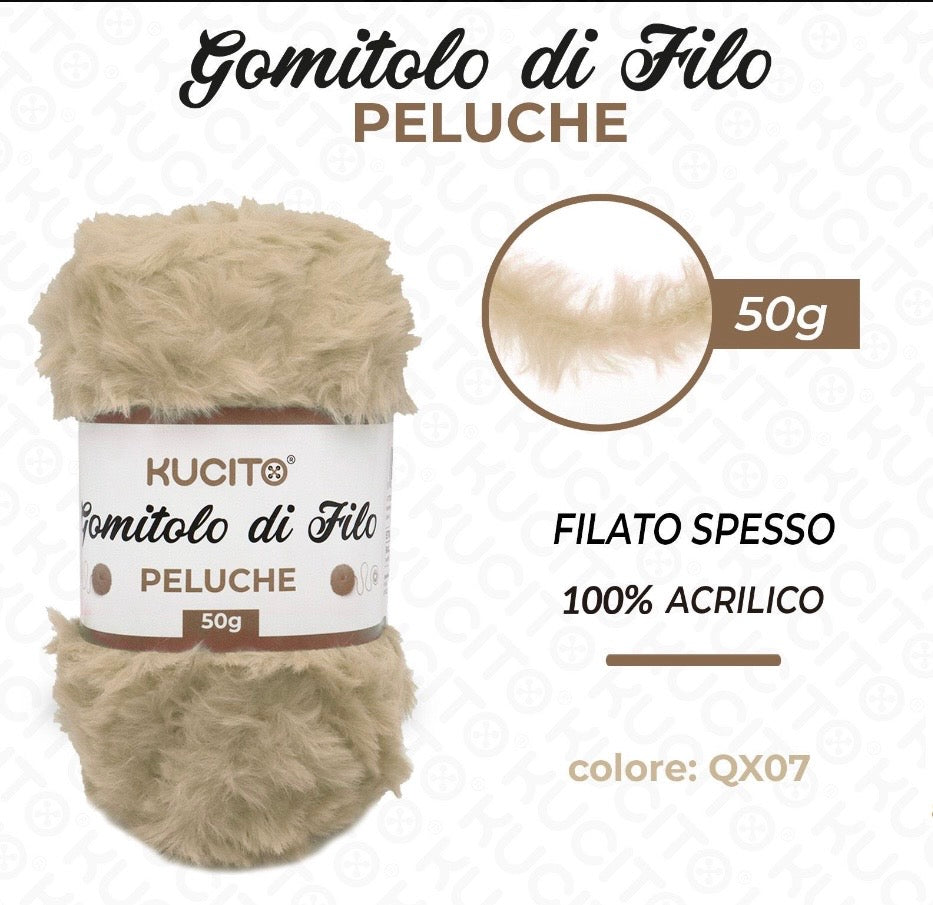 Gomitolo di filo PELUCHE 50g FGD MODA