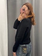 Cardigan Con Inteccio Sul Bordo FGD MODA