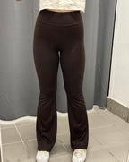 Leggings in lycra a campana con banda FGD MODA
