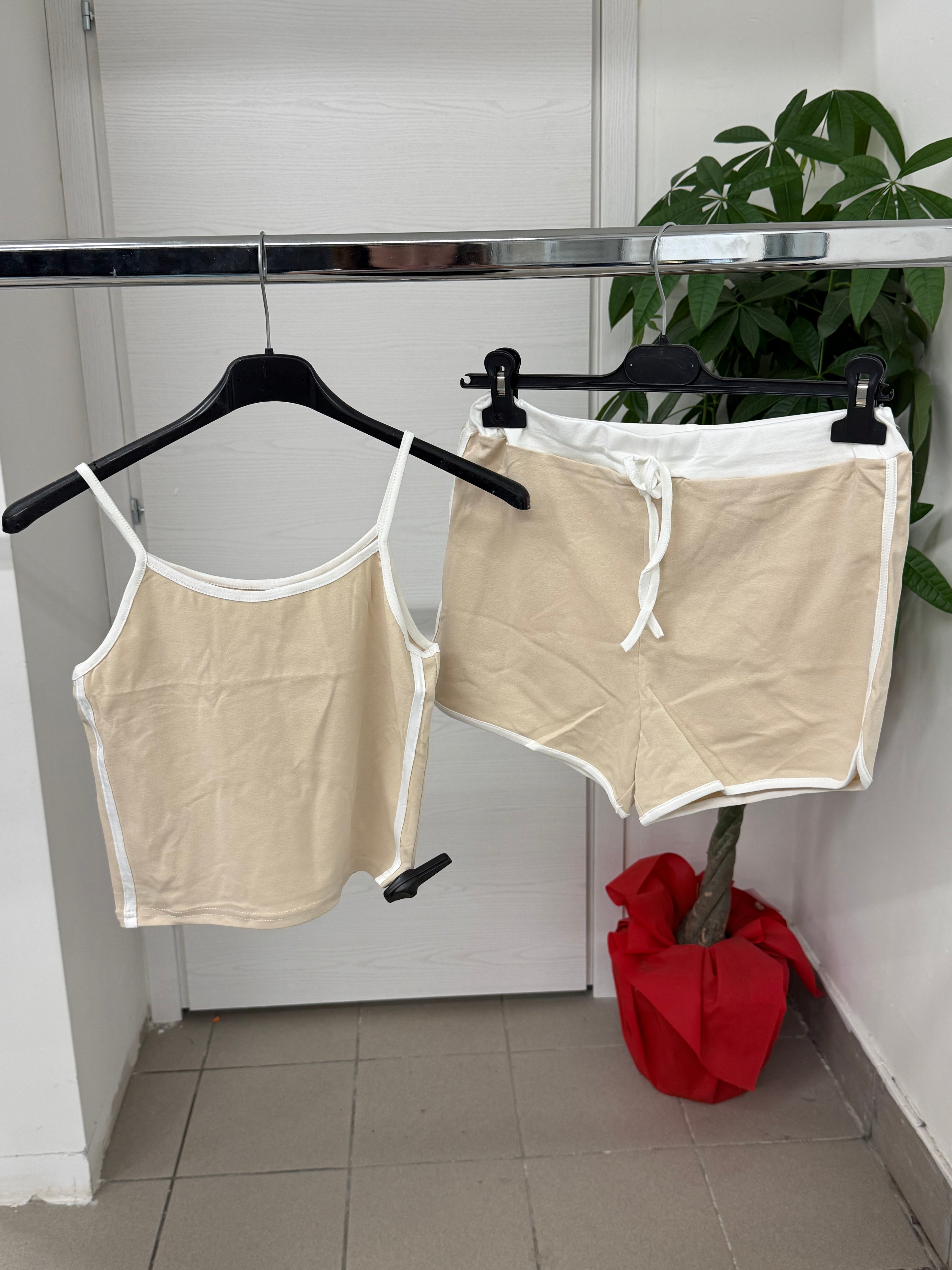 Set coordinato bicolore Canotta e Pantaloncini FGD MODA
