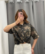 Camicia 100% cotone militare FGD MODA