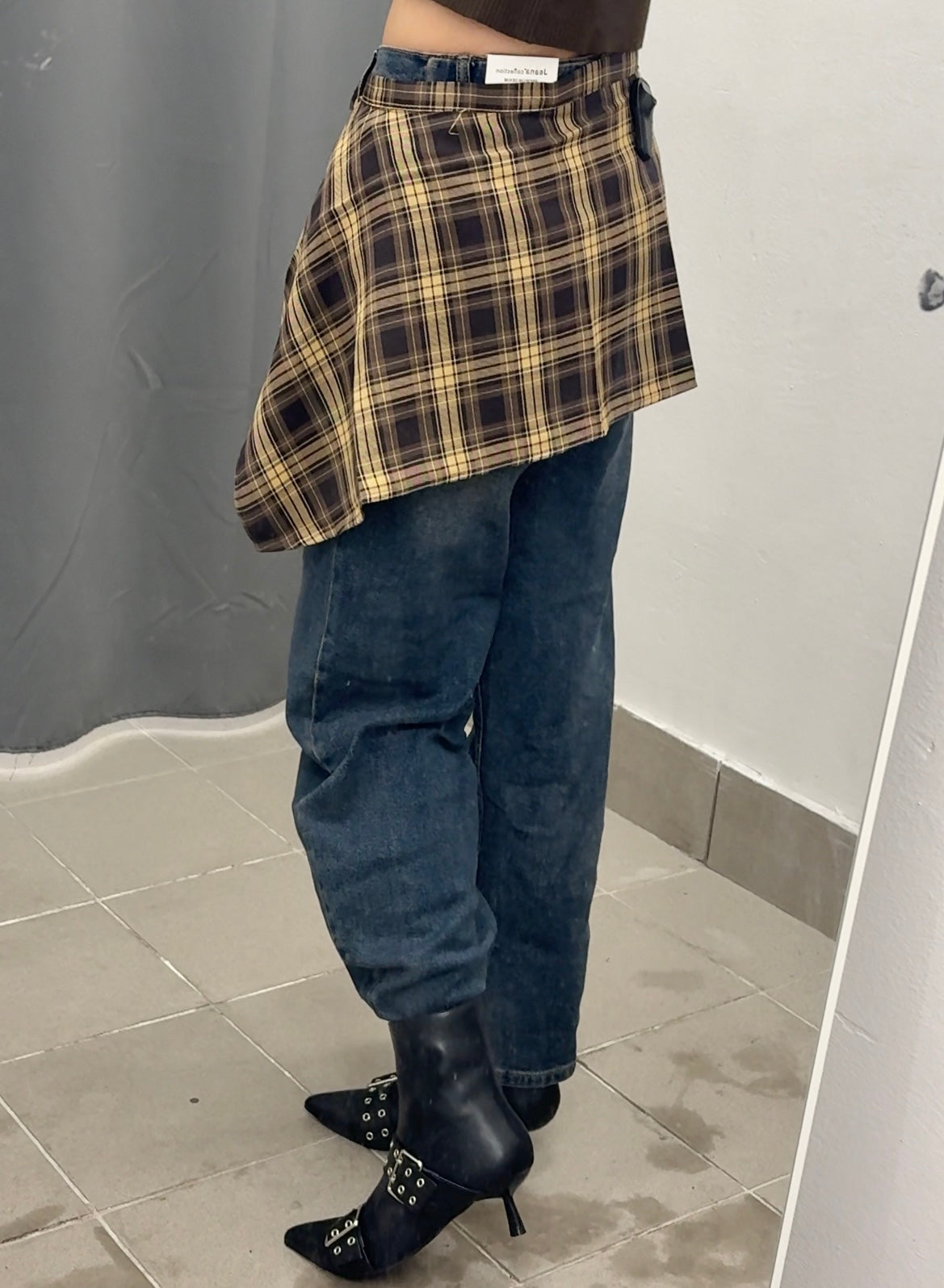 Jeans baggy con camicia FGD MODA