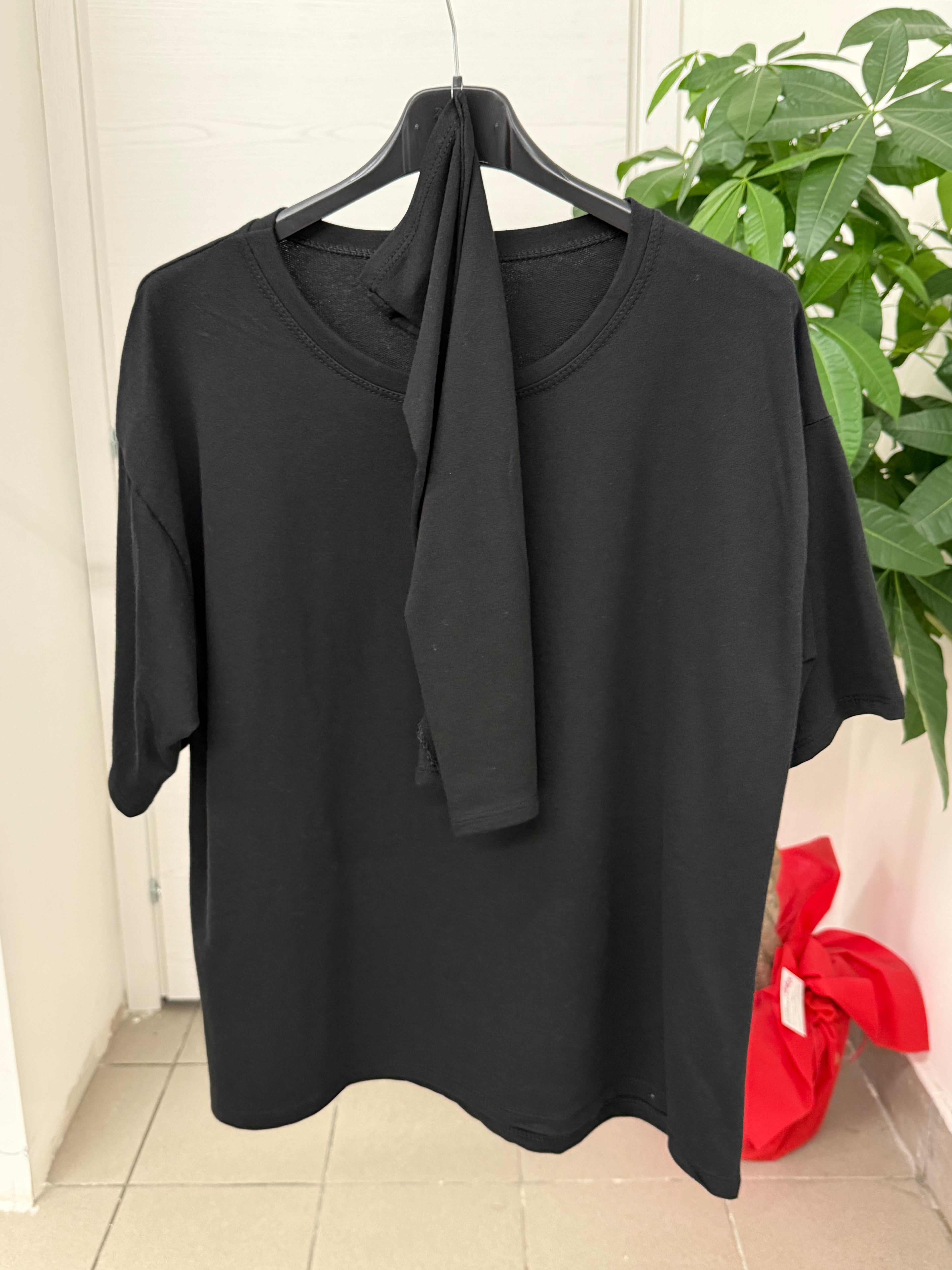 T-shirt over fit in cotone con maniche rimovibili FGD MODA