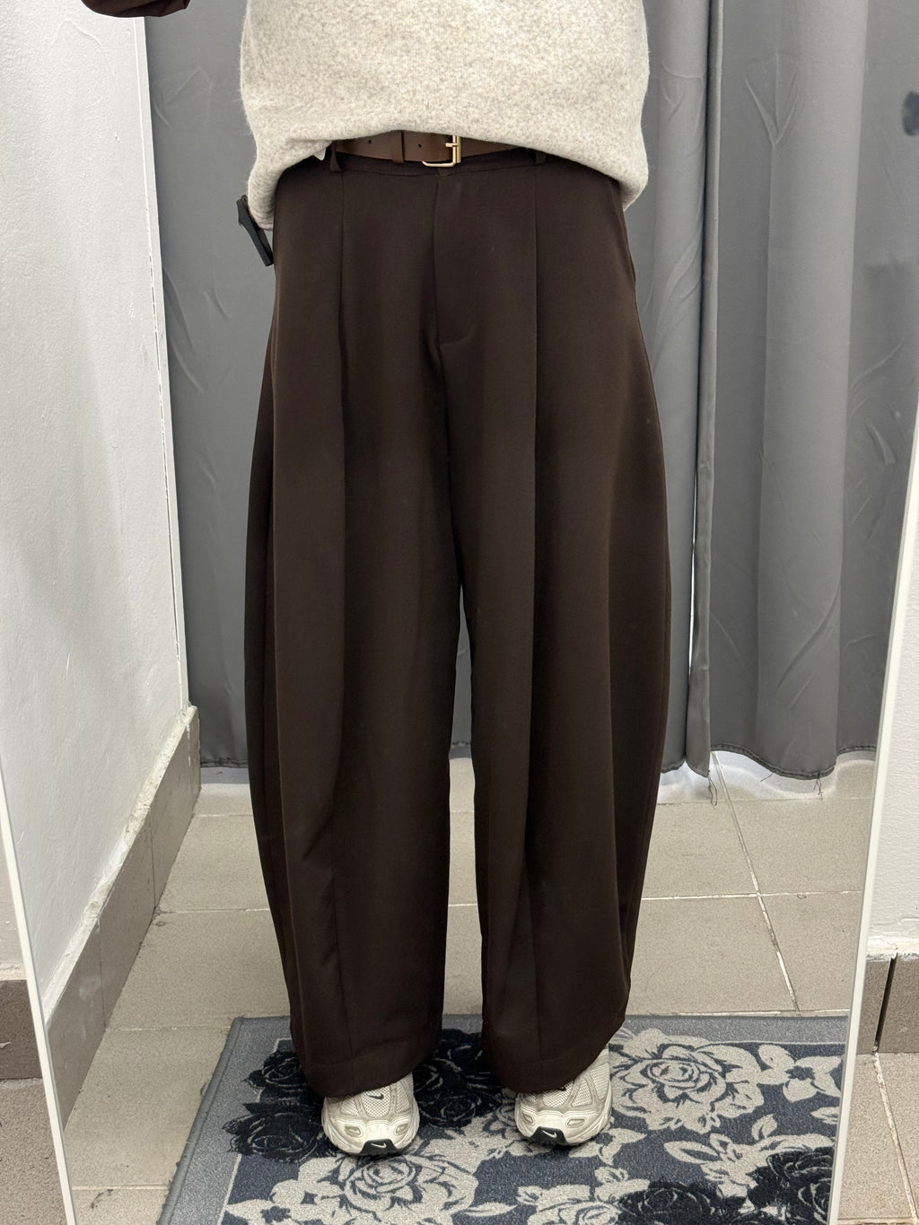 Pantaloni Balloon Con Pence Con Cinta FGD MODA