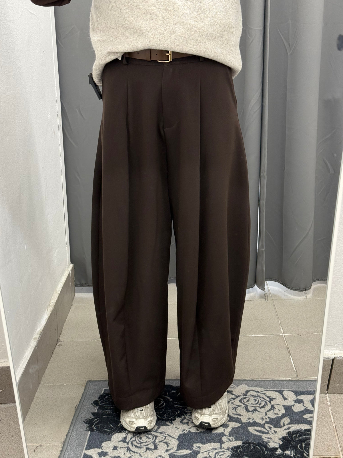 Pantaloni Balloon Con Pence Con Cinta FGD MODA