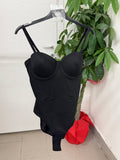 Body compattante con spalline removibili FGD MODA