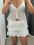 Gonna Mini in Pizzo con Balze FGD MODA
