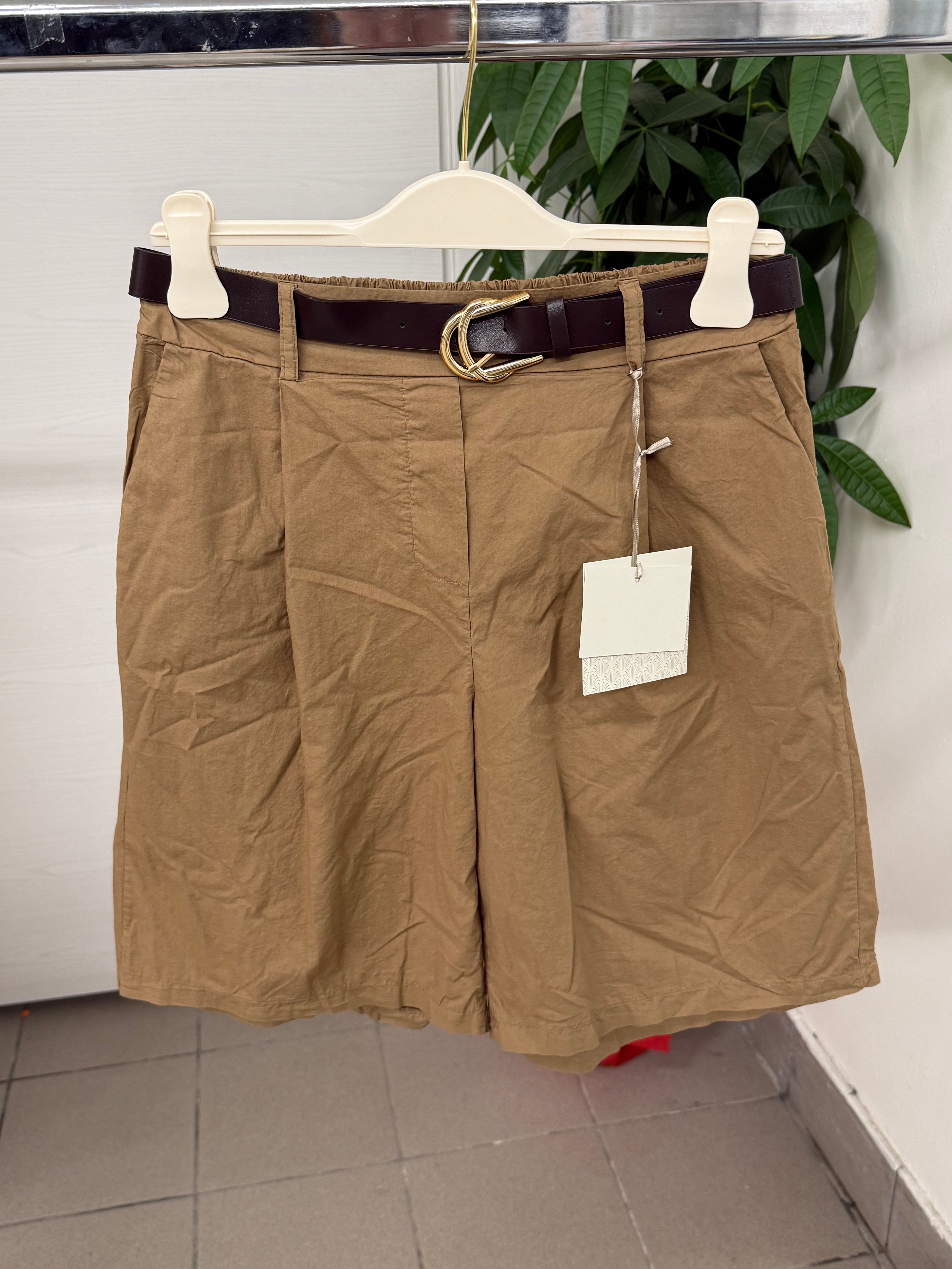 Pantaloni bermuda 100% cotone con cinta FGD MODA