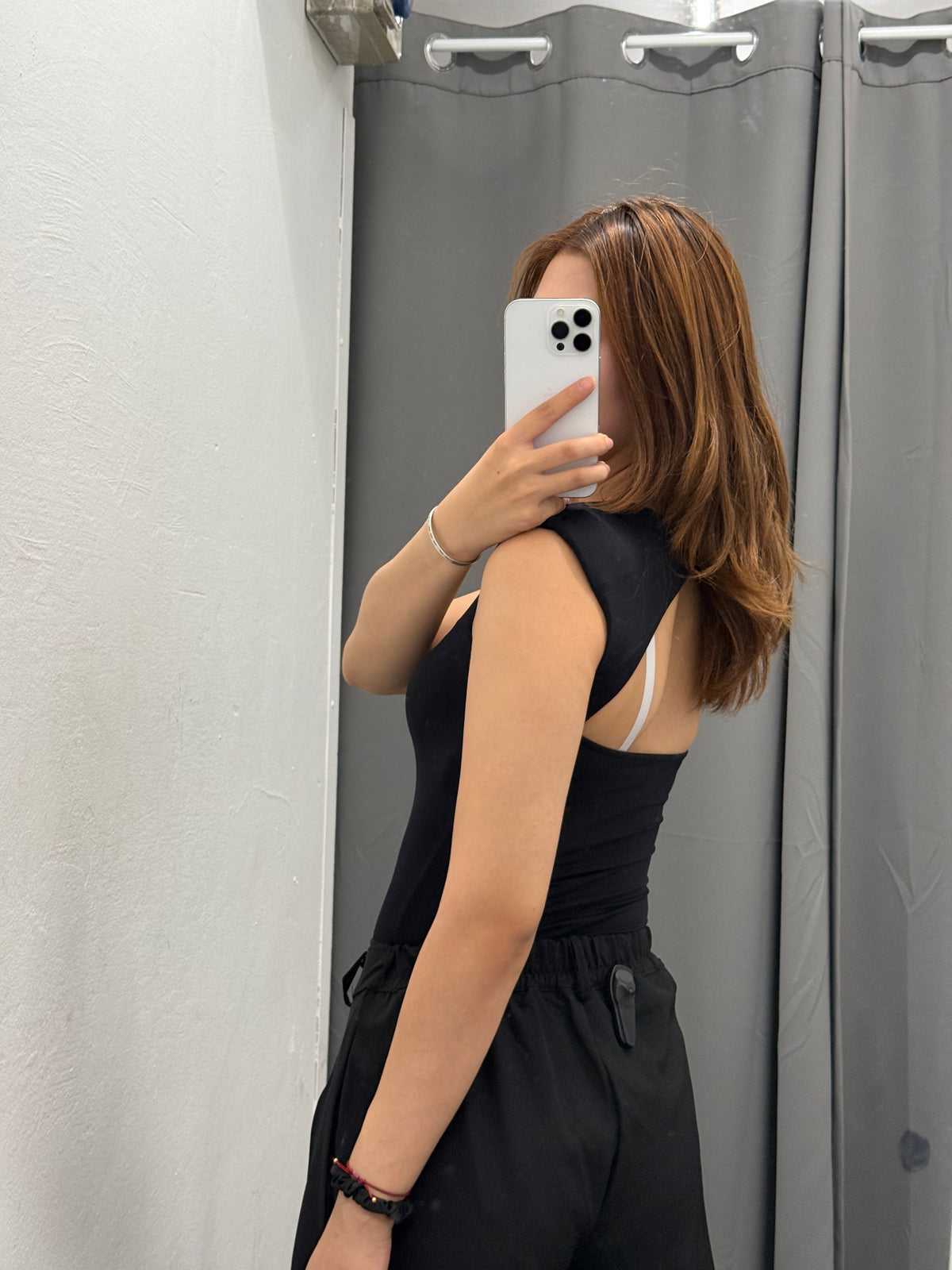 Top In Lycra Con Scollatura Sul Retro Con Spalle Imbottite FGD MODA